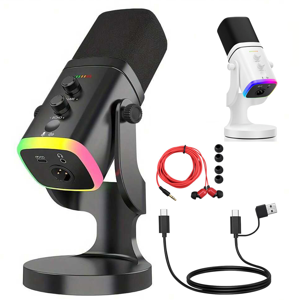 Gaming Headset With Mic Rgb - Mikrofon Dinamis USB/XLR untuk Streaming Game