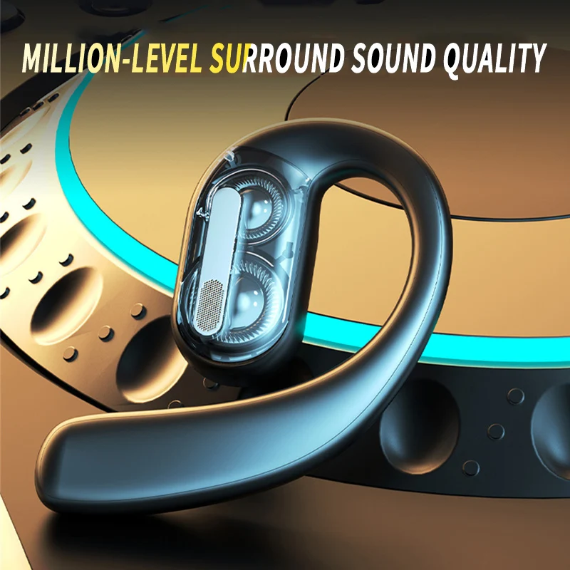 Open Ear Air Conduction Headphones - Headphone Bluetooth Nirkabel Headset Terbuka Penuh