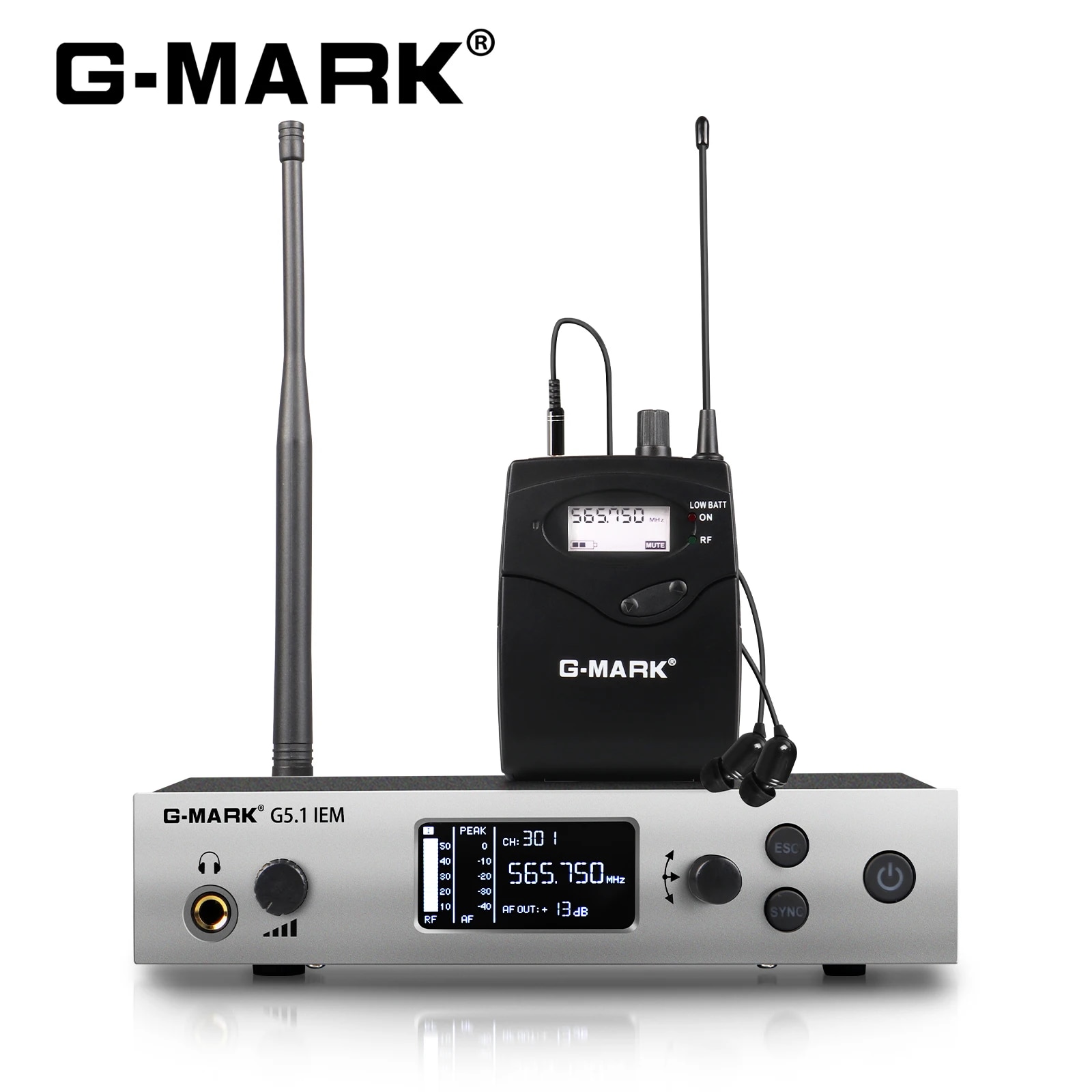 In Ear Monitors For Singers - Sistem Monitor In-Ear nirkabel G-MARK G5.1IEM