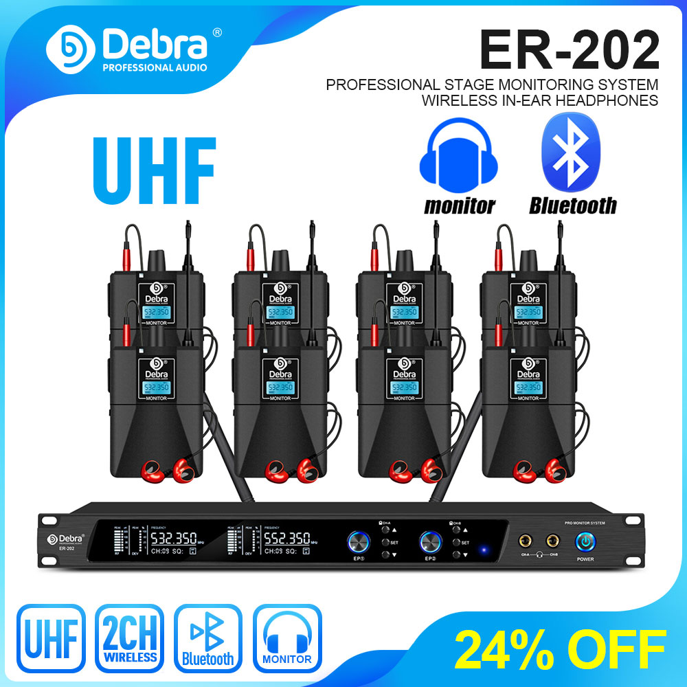In Ear Monitors For Singers - Sistem Monitor In-Ear Nirkabel Debra UHF