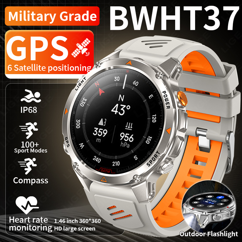 Smartwatches - LIGE Jam Tangan Pintar GPS Tangguh
