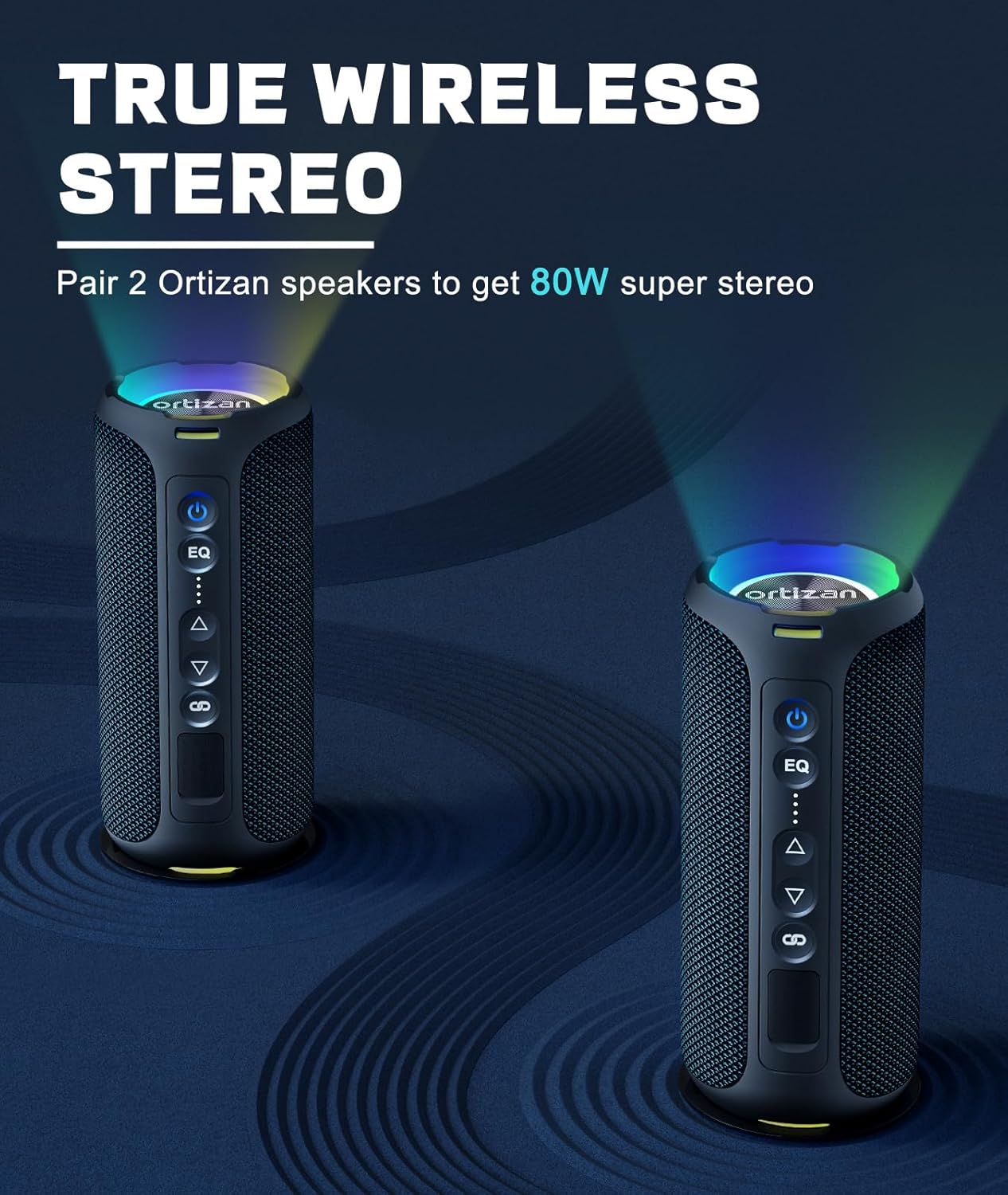 Ortizan Speaker Bluetooth 40W  - Portable Bluetooth Speaker Waterproof Ipx7 ulasan dan harga
