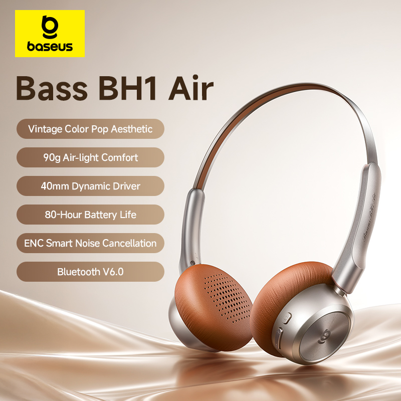 Baseus BH1 Air Headphone Nirka - Anc Wireless Over Ear Headphones ulasan dan harga