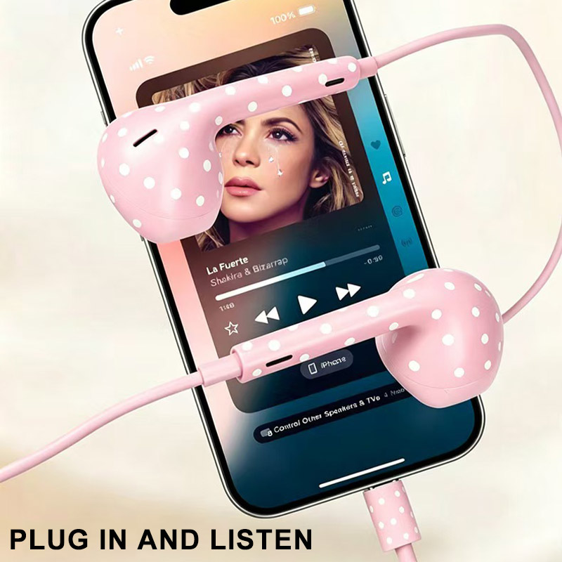 Earphone Kabel Tipe-C Motif Po - Type C Wired Earphones With Mic ulasan dan harga