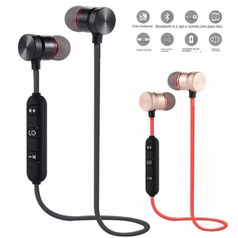 1/2/3/4 pasang Earphone Blueto - Magnetic Neckband Sports Earphones ulasan dan harga