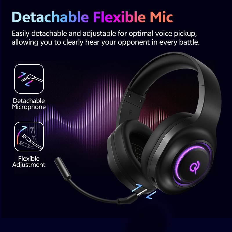 Headset Gaming QCY Heroad V200 - Anc Wireless Over Ear Headphones ulasan dan harga