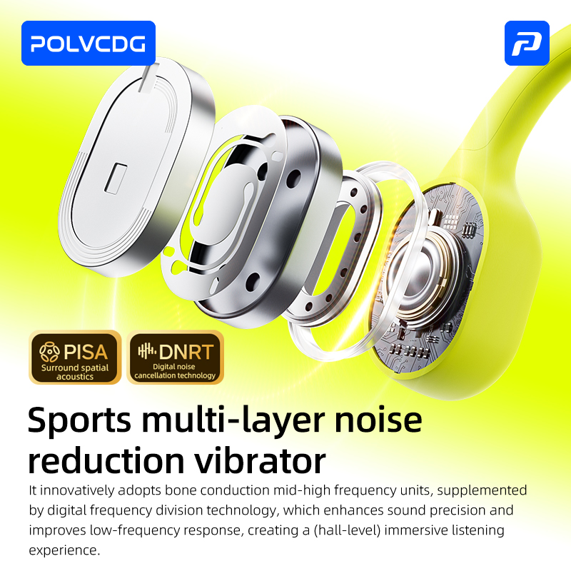POLVCDG 8G Headphone Olahraga  - Bone Conduction Running Headphones ulasan dan harga