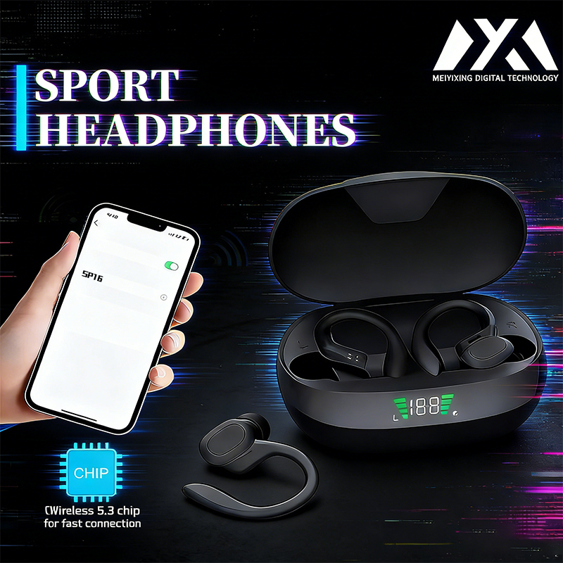 Headphone Bluetooth SP16-Earho - Anc Wireless Over Ear Headphones ulasan dan harga